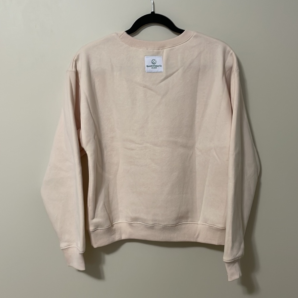 Princess Polly - MVP Oversized Crew Neck Sweatshirt - Cream - Size 0 - Picture 3 of 4